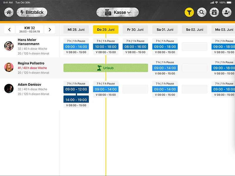 EDEKA App – Handel · Personaleinsatz